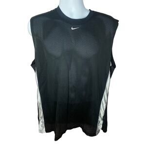 Vintage Nike Men’s XL Travis Scott Center Swoosh Mesh Sleeveless Shirt Black